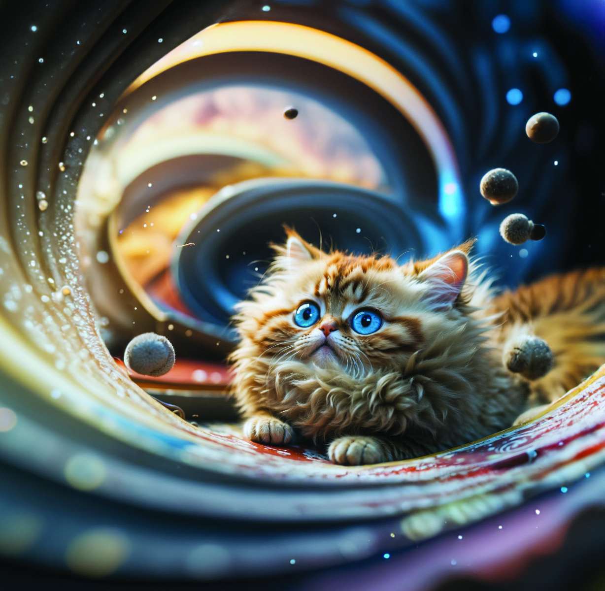 Cosmic kitten illustration from the AstroKittens proposal