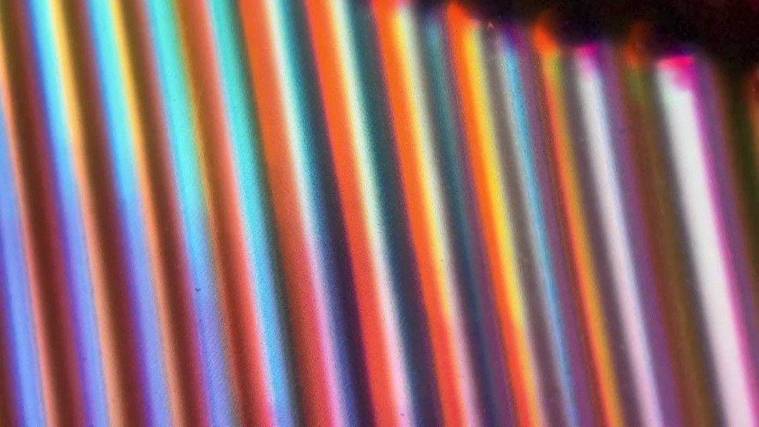 Stripes and light · close view — Layered detail