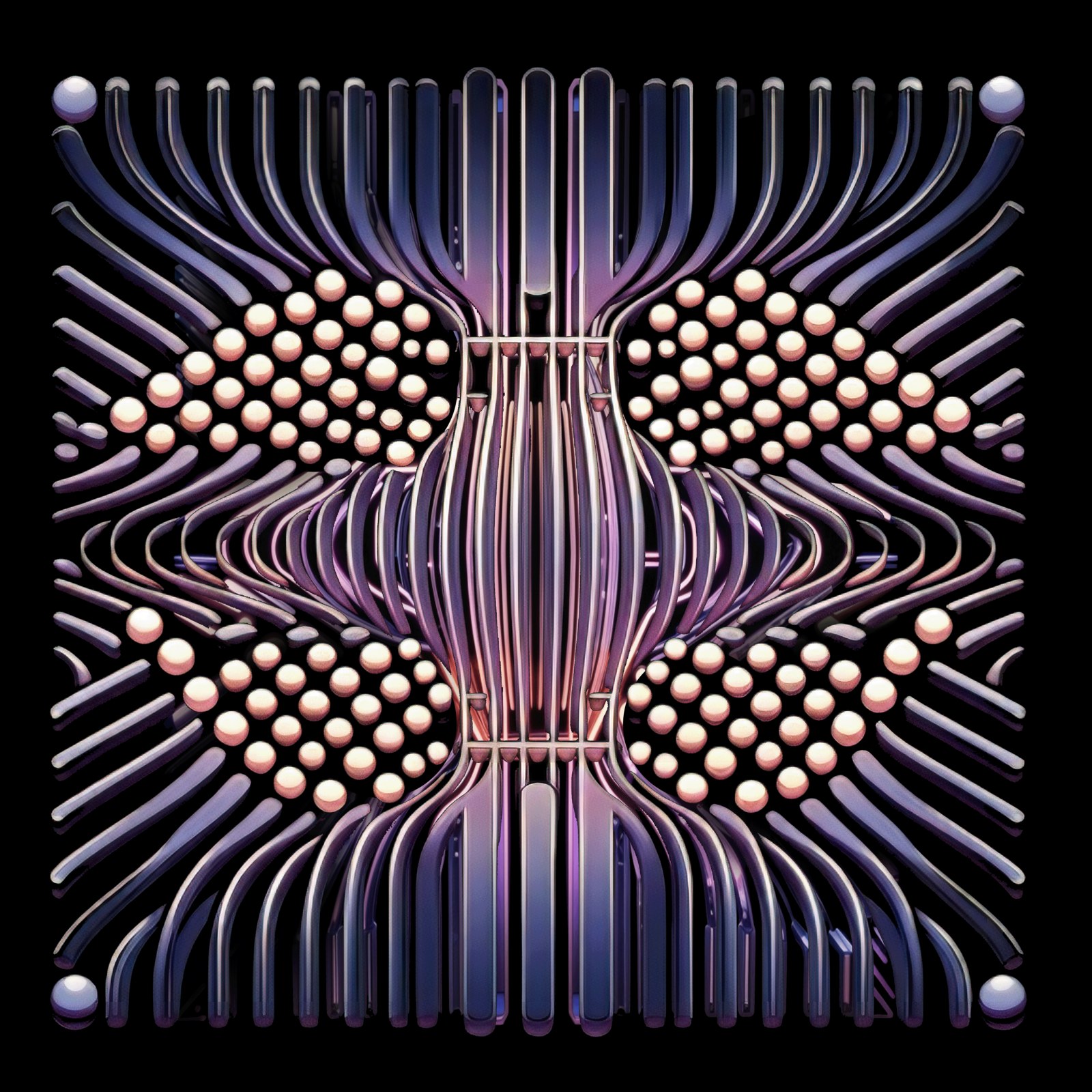Dots and curved lines — Optical study