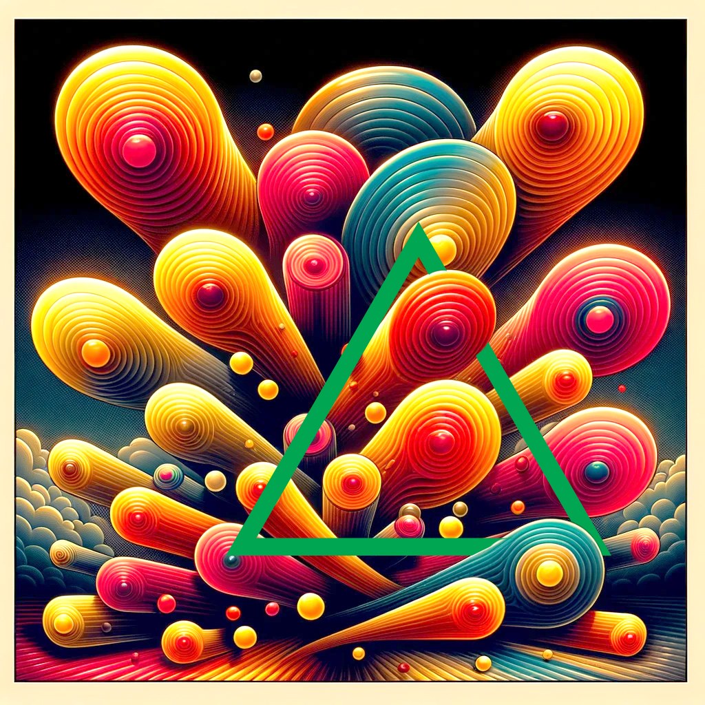 Color, circles and a triangle — Taffy Stream study