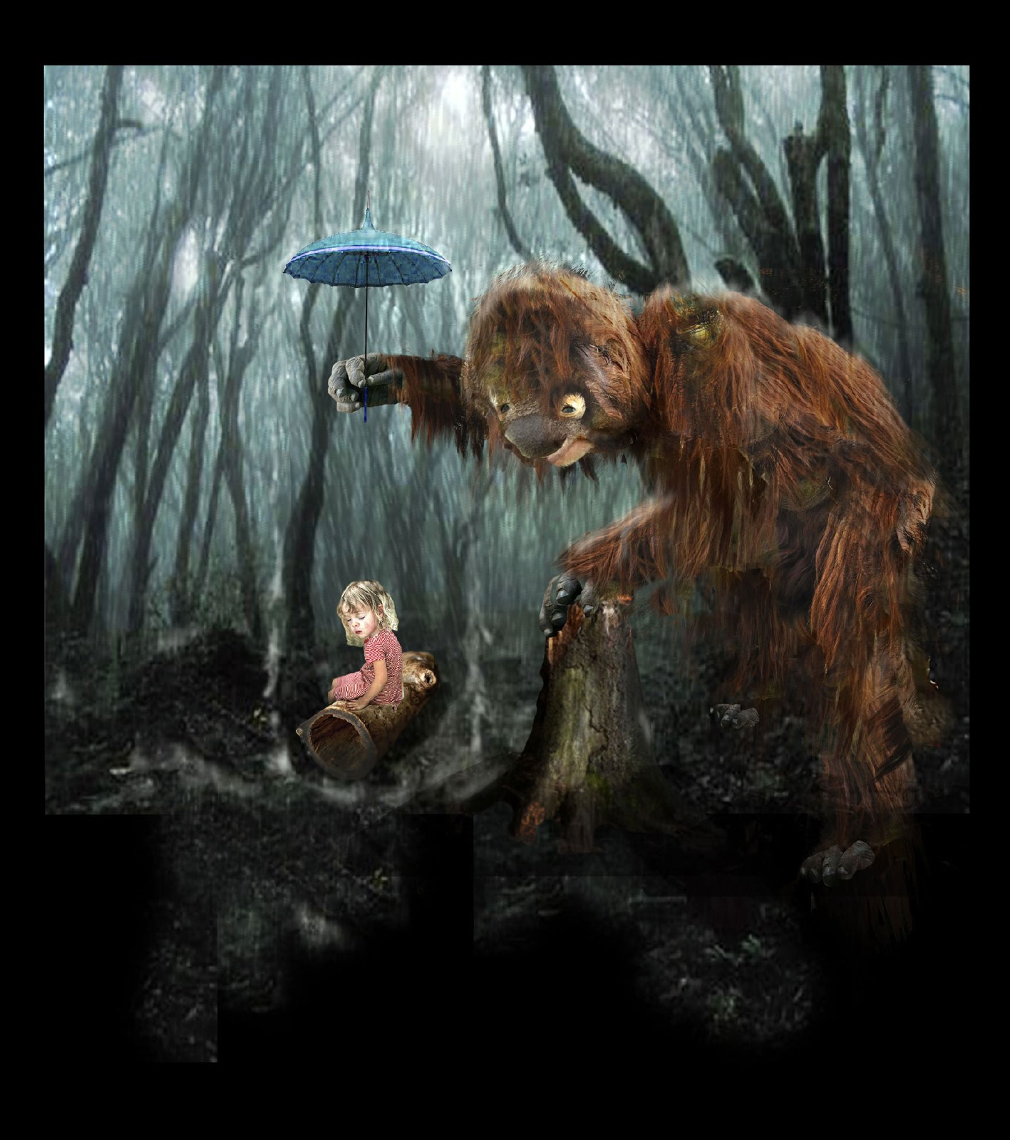 A forest encounter — Collage