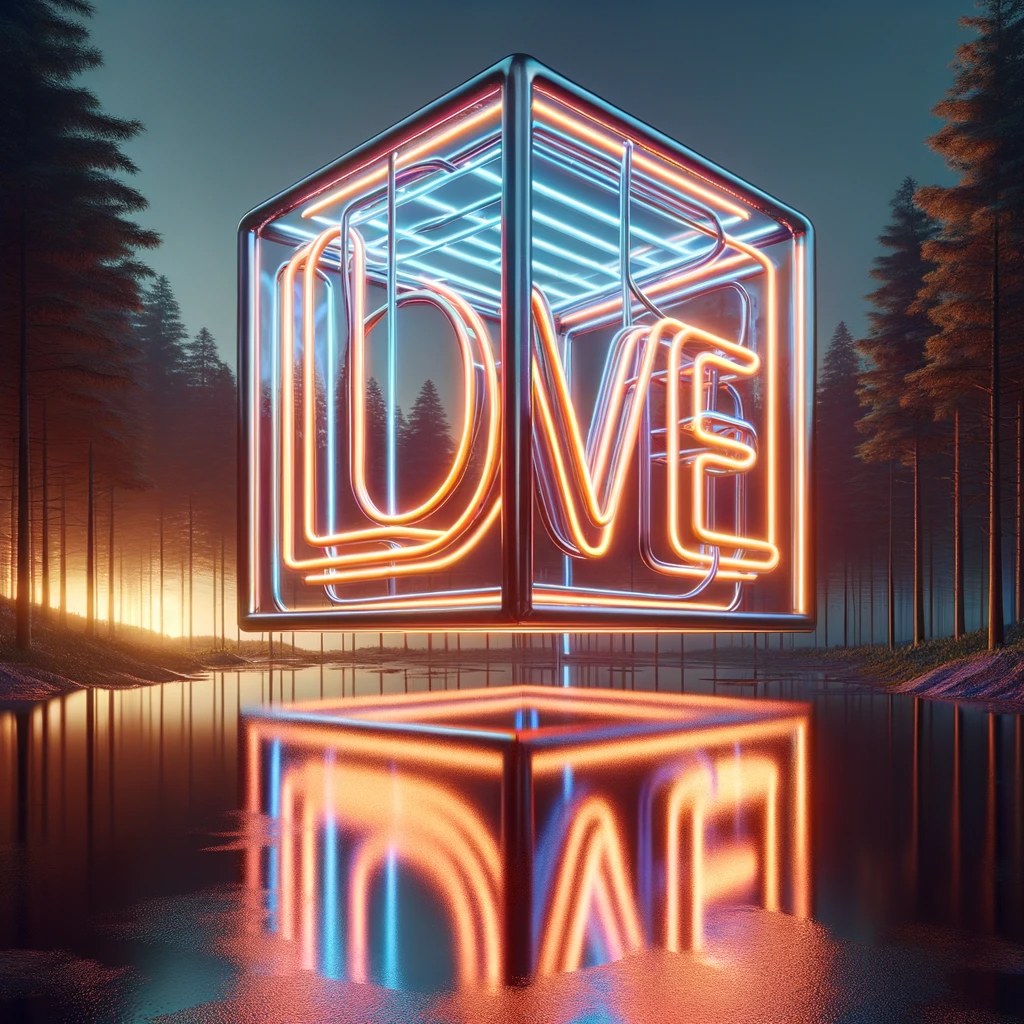 Multicolored lettering — AI concept study