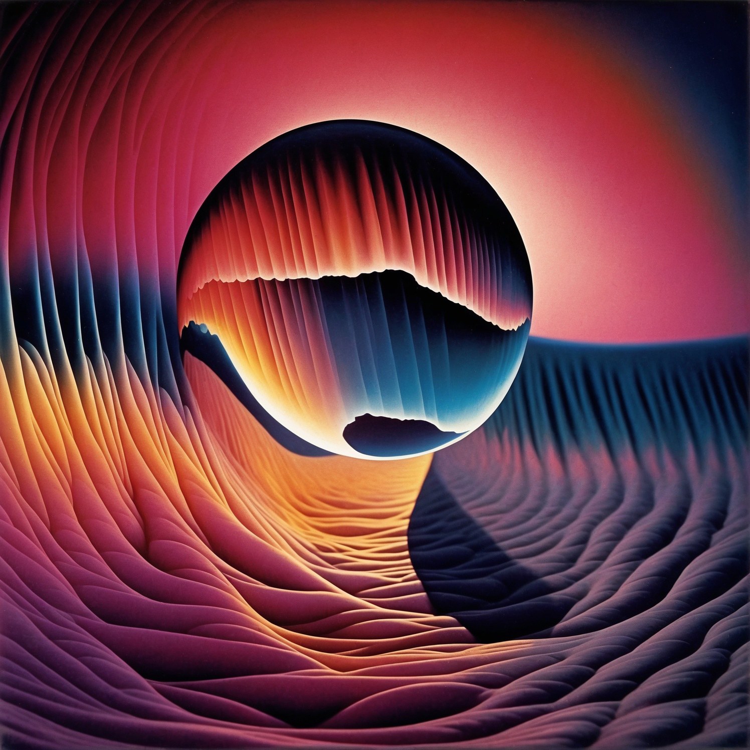 Bubble in a tube — Color study